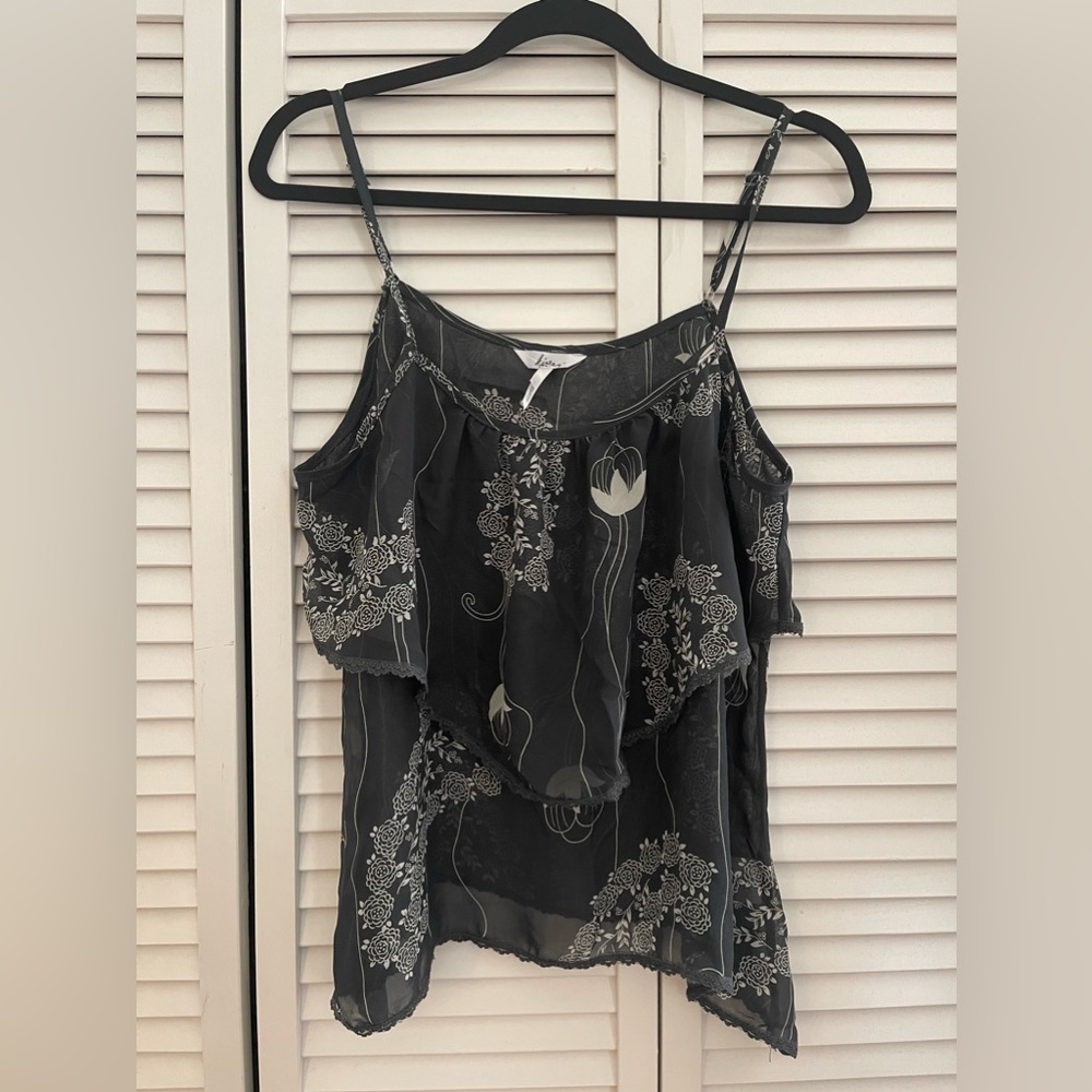 Kirra Sheer Tiered Floral Cami Top